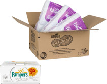 Pampers, Active Fit, Strl 3, månadsbox + Våtservetter