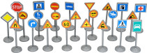 Plasto, Trafikmärken, 24 st