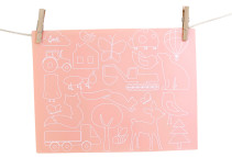 Sne Design, Bordsunderlägg, Fantasy Forest, Rose