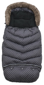 Vinter & Bloom, Åkpåse, Mini Dots, Ebony Black
