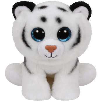 TY, Tundra, Vit tiger, 23 cm