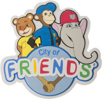 City of friends, Väggdekal