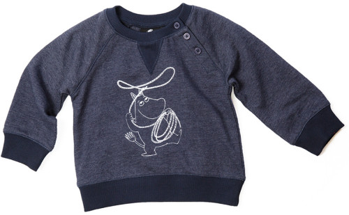 Mumin, Sweatshirt, Baby, Navy melange