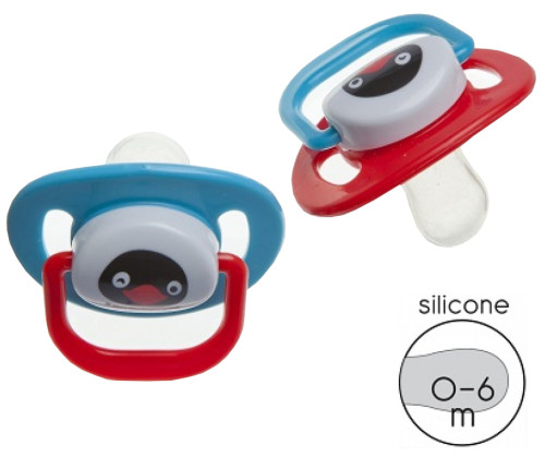 Rätt Start, Nappar, Pingu, 0-6 mån, 2-pack