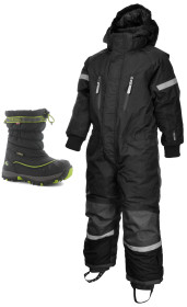 Kuling, Overall, Frost + Viking, Kängor, Windchill, Svart, Paket