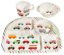 BimBamBoo Kids, Bambu-servis, 3 delar, Bilar
