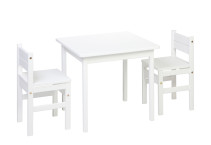 Carena, Björkö, Bord & 2-pack stolar, Vit