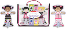 Melissa & Doug, Magnetic Wooden Dress-Up Dolls, Tops & Tights