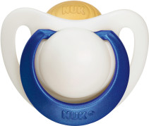 NUK, Genius, Napp, Latex, 6-18 mån, 1-pack, Blå