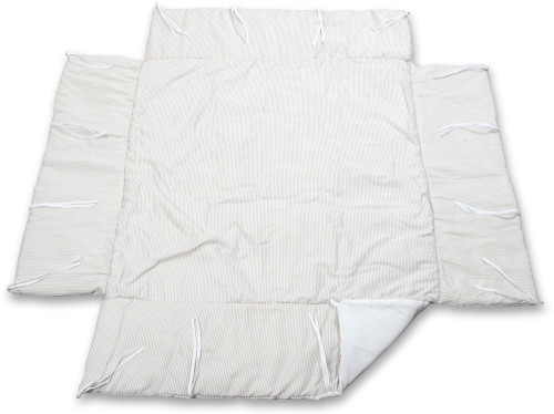 Baby Trold, Spjälskydd med bottentyg till lekhage, 80×80 cm, Beige