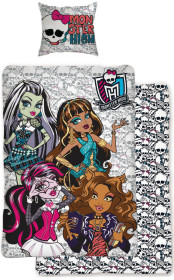 Monster High, Påslakanset 150 x 210 cm, Grå