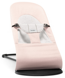 BABYBJÖRN, Babysitter, Balance Soft, Cotton/Jersey, Ljusrosa/Grå