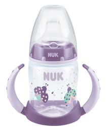NUK, First Choice+, Spillfri Drickpipsflaska, Silikon, 150ml, Lila