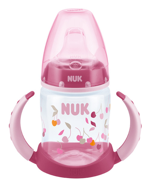 NUK, First Choice+, Spillfri Drickpipsflaska, Silikon, 150ml, Rosa