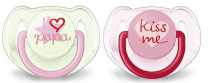 Philips Avent, Napp, Rolig, 6-18M, 2-pack, Röd/Grön
