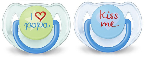 Philips Avent, Napp, Rolig, 6-18M, 2-pack, Blå/Grön