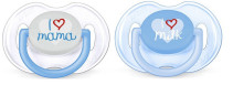 Philips Avent, Napp, Rolig, 0-6M, 2-pack, Blå/Ljusblå