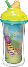 Munchkin, Mugg med sugrör, Insulated Flip Straw Cup, 266 ml, Grön