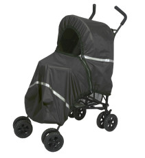 Tullsa, Regnskydd, För jogger och sulky med sufflett, Svart, Liten model