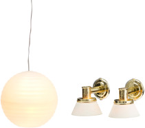 Lundby Småland, Rislampa & 2 vägglampor