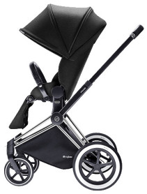 Cybex Priam 2016, Sittvagn, Svart chassi/All Terrain, Happy Black, Paket
