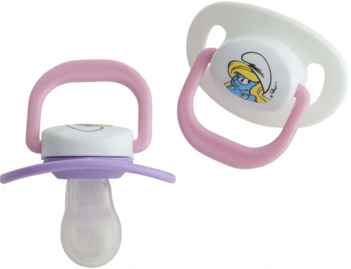 Rätt Start, Anatomisk napp, 6-18 mån, 2-pack, Smurfette