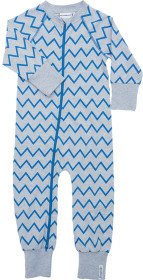 Geggamoja, Pyjamas, Zick Zack, Grey/Blue