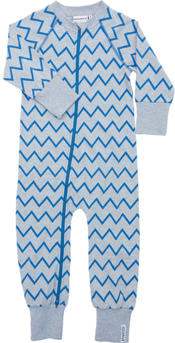 Geggamoja, Pyjamas, Zick Zack, Grey/Blue