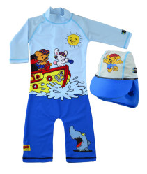 Swimpy, UV-dräkt+hatt, Bamse