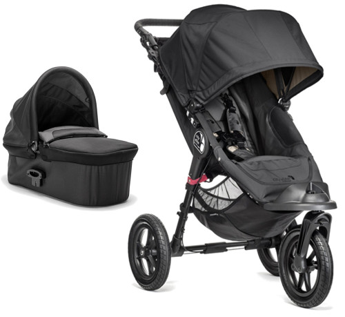 Baby Jogger, Sittvagn, City Elite Single, Black inkl. Pram Deluxe, Paket