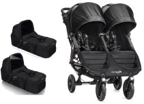 Baby Jogger, Sittvagn, City Mini GT Double, inkl. 2 st Liggdel, City Compact, Small, Paket