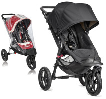 Baby Jogger, Sittvagn, City Elite Single, Black inkl. Regnskydd, Paket