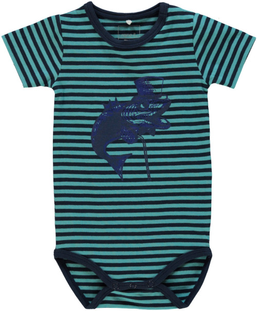 Name it, Kortärmad Body, Trio, Baby, Maui Blue