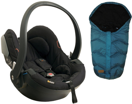 BeSafe, Babyskydd, iZi Go X1, 0-13 kg, Black Cab + Voksi, Åkpåse, Move, Paket