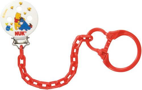 NUK, Disney, Nappkedja för nappar med ring, Röd