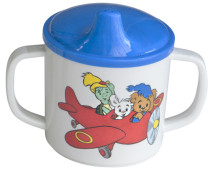 Rätt Start, Bamse, Spillsäker mugg med handtag, Blå