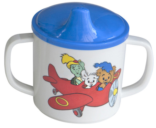 Rätt Start, Bamse, Spillsäker mugg med handtag, Blå