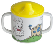 Rätt Start, Bamse, Spillsäker mugg med handtag, Gul