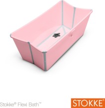 Stokke, Flexi Bath, Pink inkl. Badstöd för nyfödd, Paket