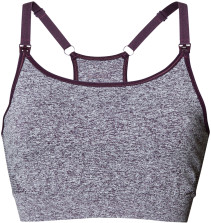 Boob, Amningsbh, Soft Sports Bra, Dark Purple Melange