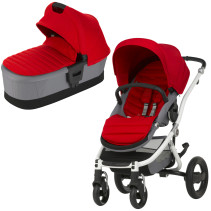 Britax Affinity, 2016, Duovagn, White/Flame Red, Paket