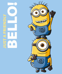 Minions, Fleecefilt, 125×150 cm, Blå
