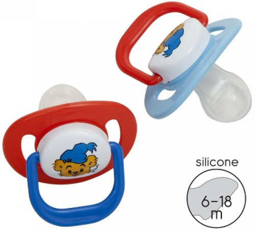Rätt Start, Nappar, Bamse, 6-18 mån, 2-pack
