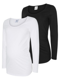 Mamalicious, Gravidtopp, Sofia Top, 2-pack, White