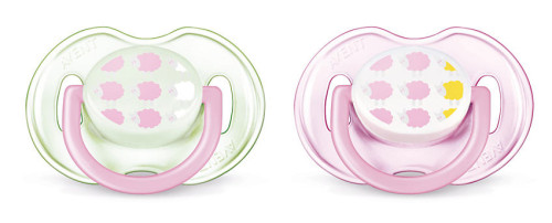 Philips Avent, Napp, Mode, 0-6 mån, 2-pack, Grön/Rosa