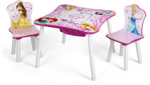 Disney Princess, Bord med förvaring & 2 stolar