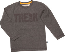 Minymo, Tröja, Tryck, Dark Grey Melange