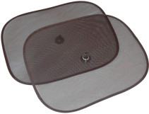 Satex, Solskydd, Svart med sugpropp, 2-pack
