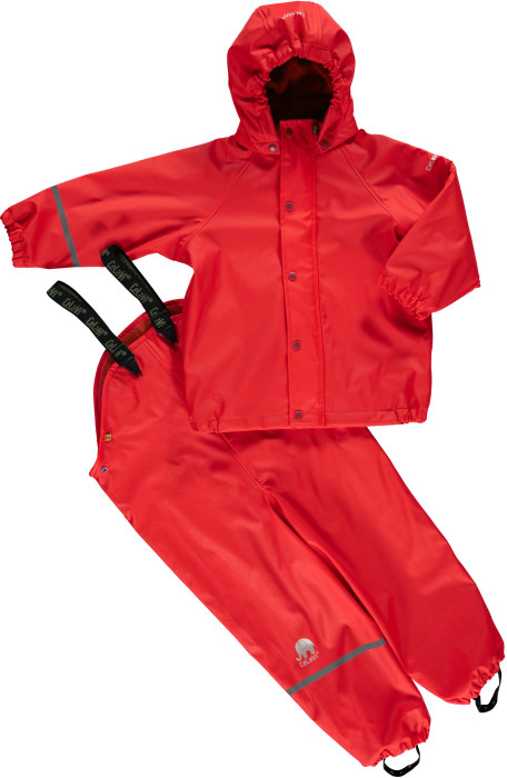 Celavi, Regnställ m. huva, 2-delad, Fleecefoder, Red