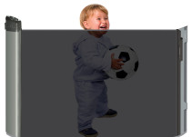 Lascal, Grind, Kiddy Guard Avant, Svart, 120 cm